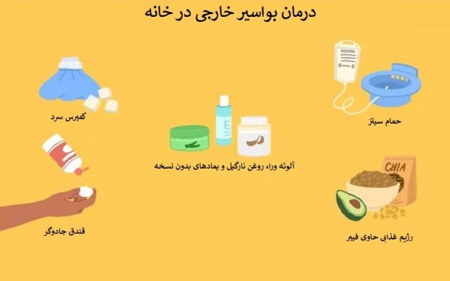 درمان بواسیر خارجی در خانه