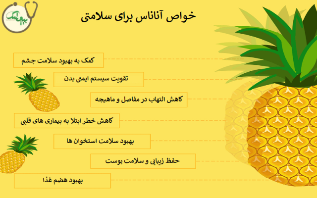 میوه آناناس چه فوایدی برای سلامتی دارد؟